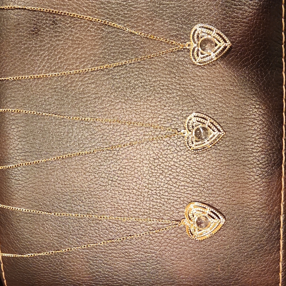 3 similar costume necklaces